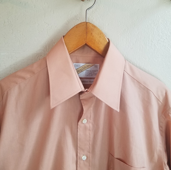 Vintage Sears Perm-Press Single Needle Tailoring Casual Button Up 32-33. 15.5 - Picture 8 of 14
